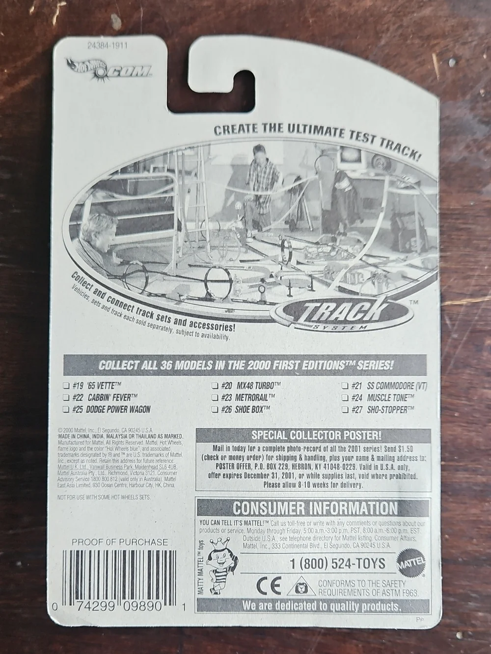Metrorail 2000 Hot Wheels Car